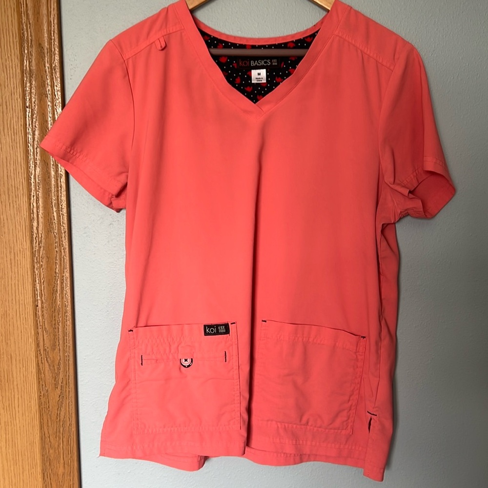 Koi scrub top